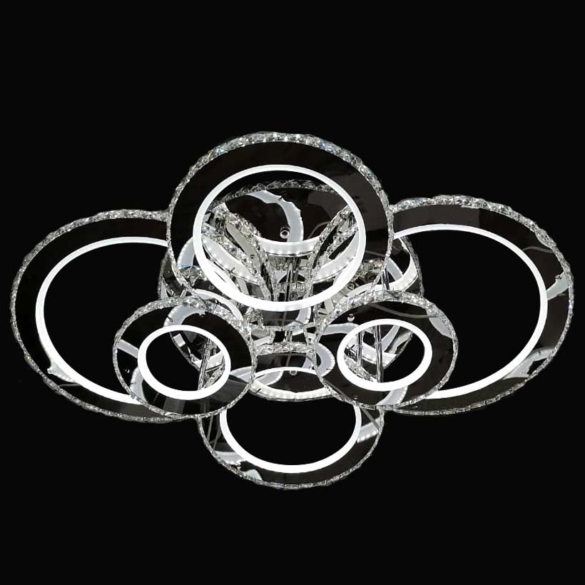 люстра 6 шесть хрустальных колец Crystal Rings фото