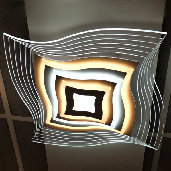 Люстра glass-curved светодиодная фото