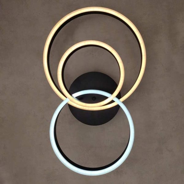 светодиодная люстра с 3 кругами Smooth Rings 3 фото